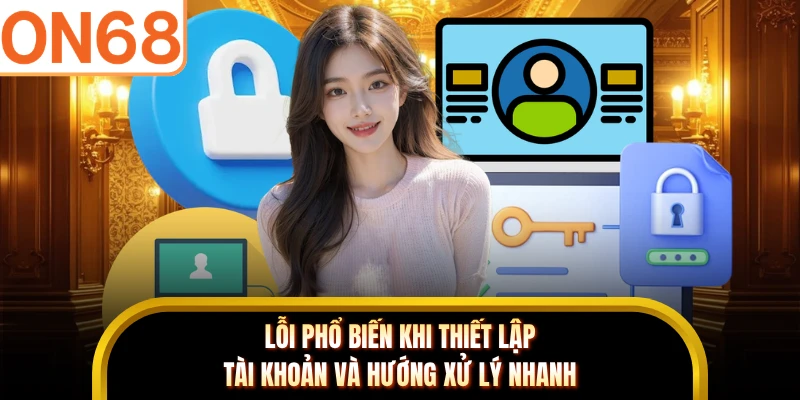 Lỗi phổ biến khi thiết lập tài khoản và hướng xử lý nhanh